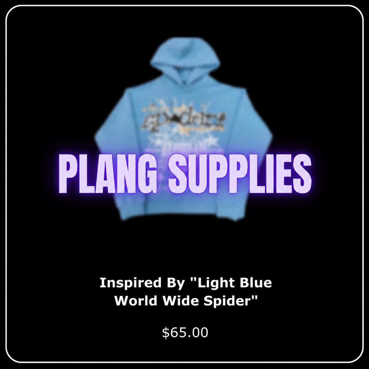 Inspired By "Light Blue World Wide Spider" Hoodie