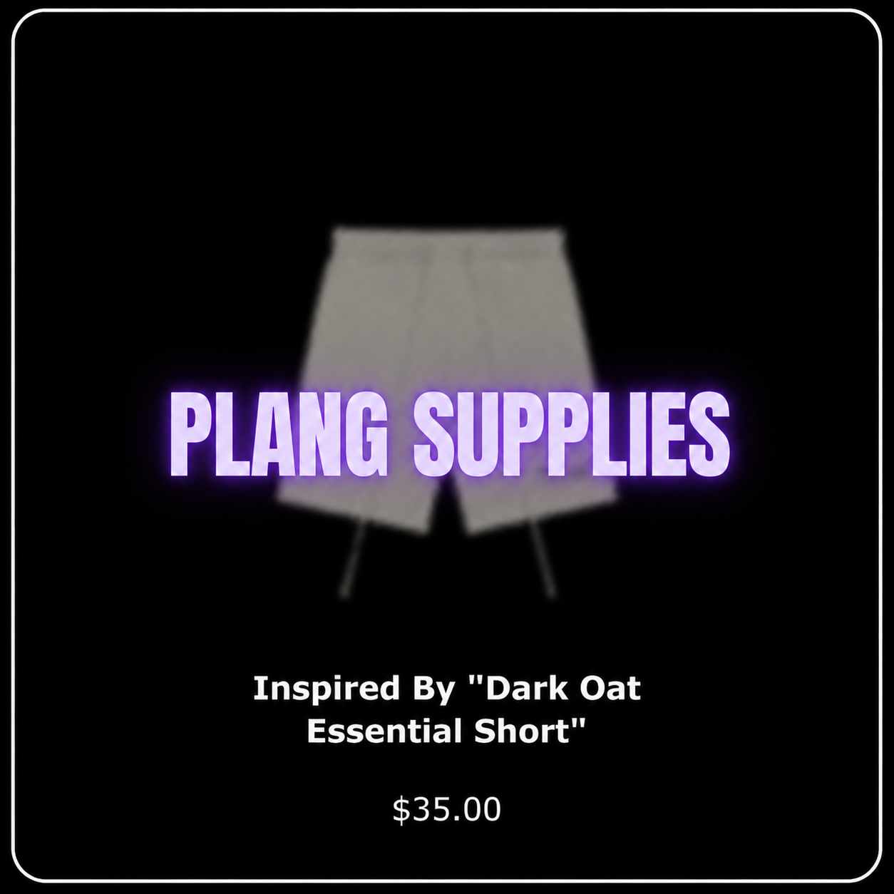Inspired By "Dark Oat Essential Short"