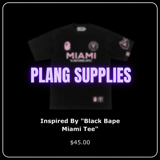 Inspired By "Black Bape Miami Tee"